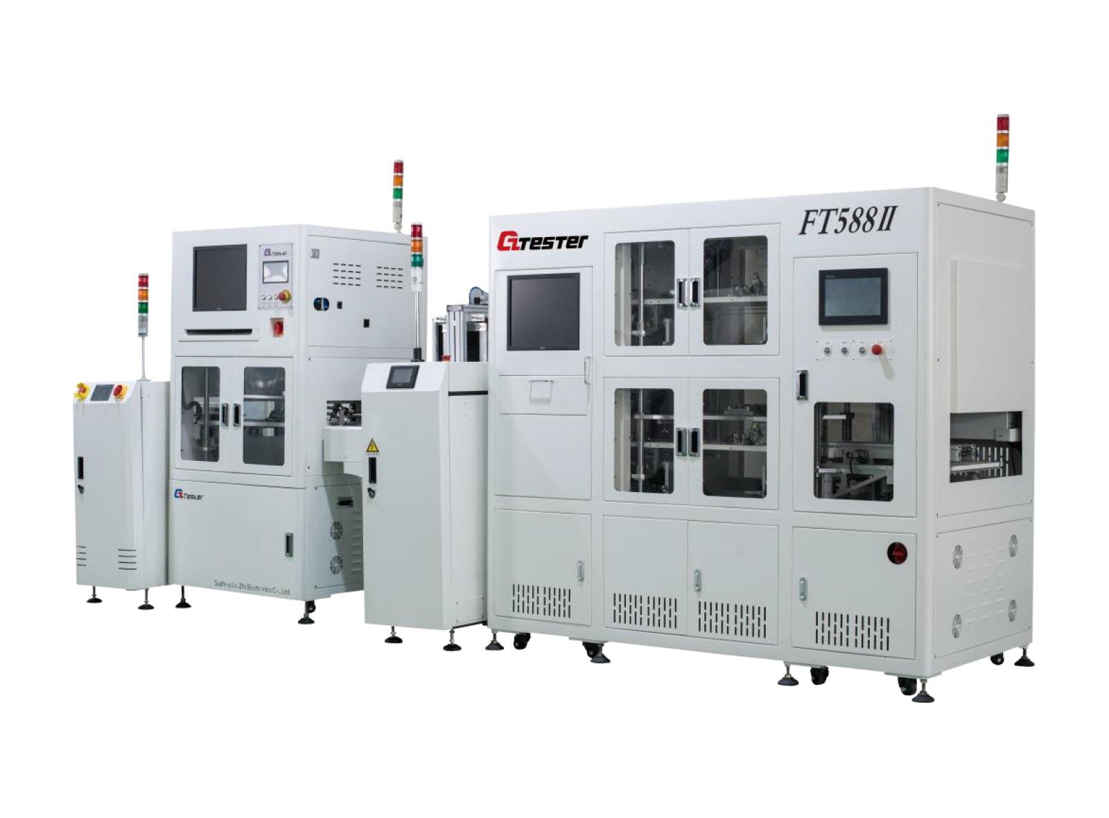IN Line ICT+双层 FCT 自动测试线