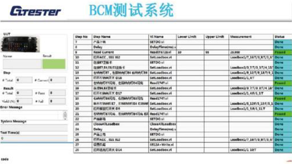 BCM 智能保险丝盒成品测试设备